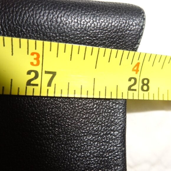 Lew Magram Collection women's size 8 black 100% real leather pants, tapered leg - Picture 10 of 16